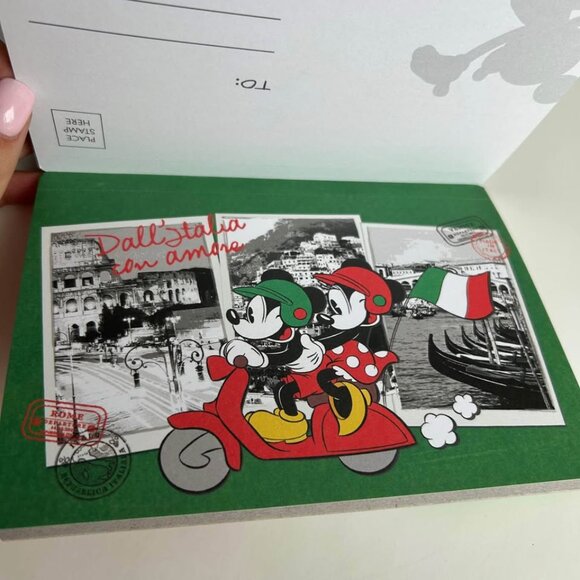 Disney Italy Rome Postcard Set Mickey and Minnie - Picture 4 of 9